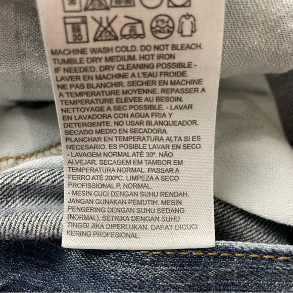 Levis 569 Mens Size 42x30 ( Actual 42x28) Loose Straight Leg Denim Dark Wash - Picture 11 of 14